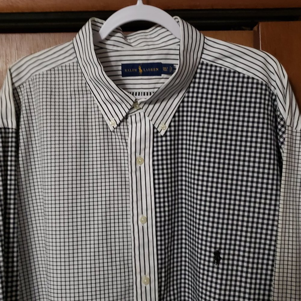 NWOT! Polo by Ralph Lauren, Multi-Pattern Button Down Shirt, Long Sleeve 3XLT